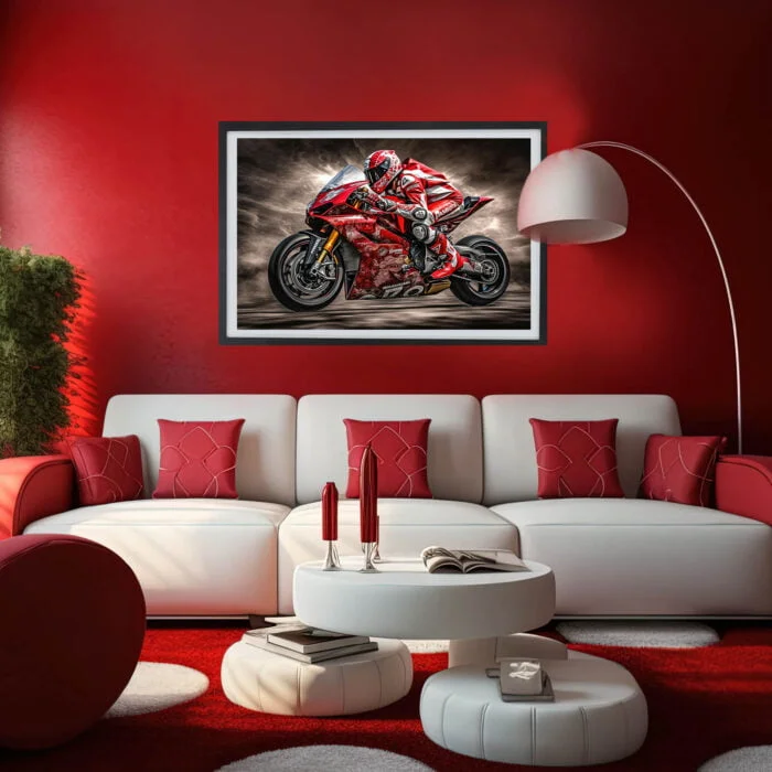 ducati v4 motorrad poster