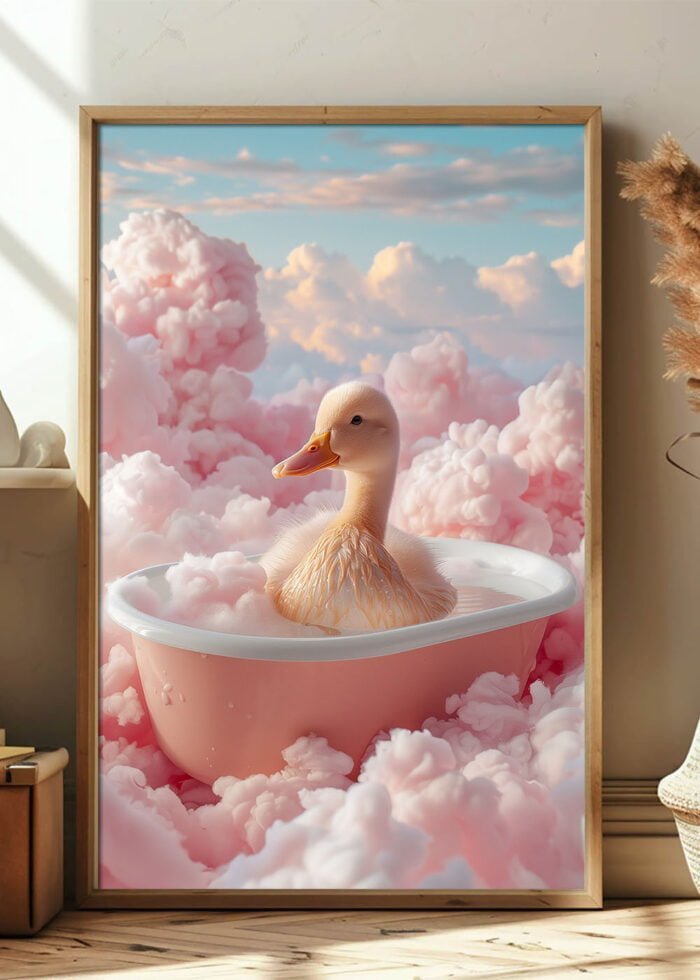 ente in der badewanne poster