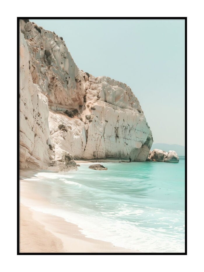 das felsen am strand poster