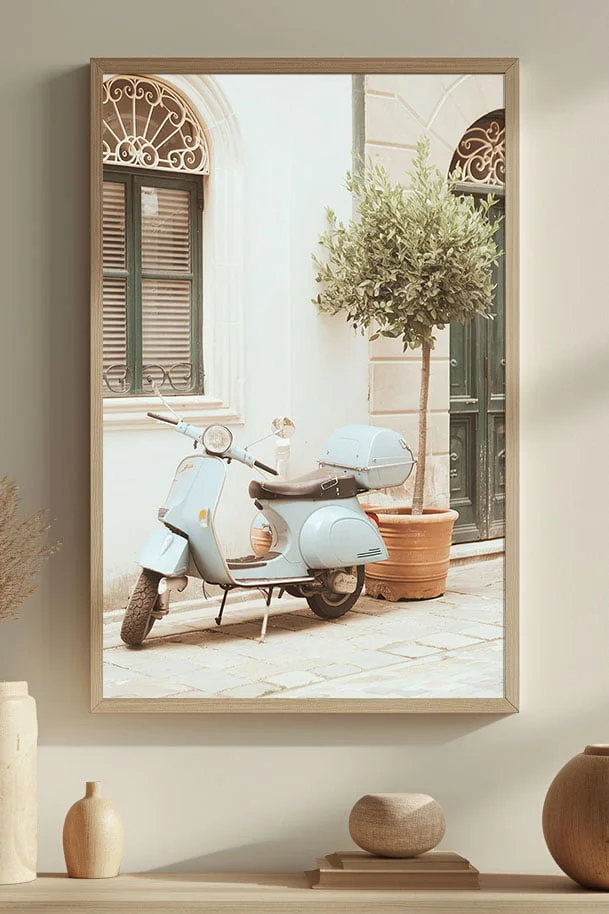 italienische vespa poster