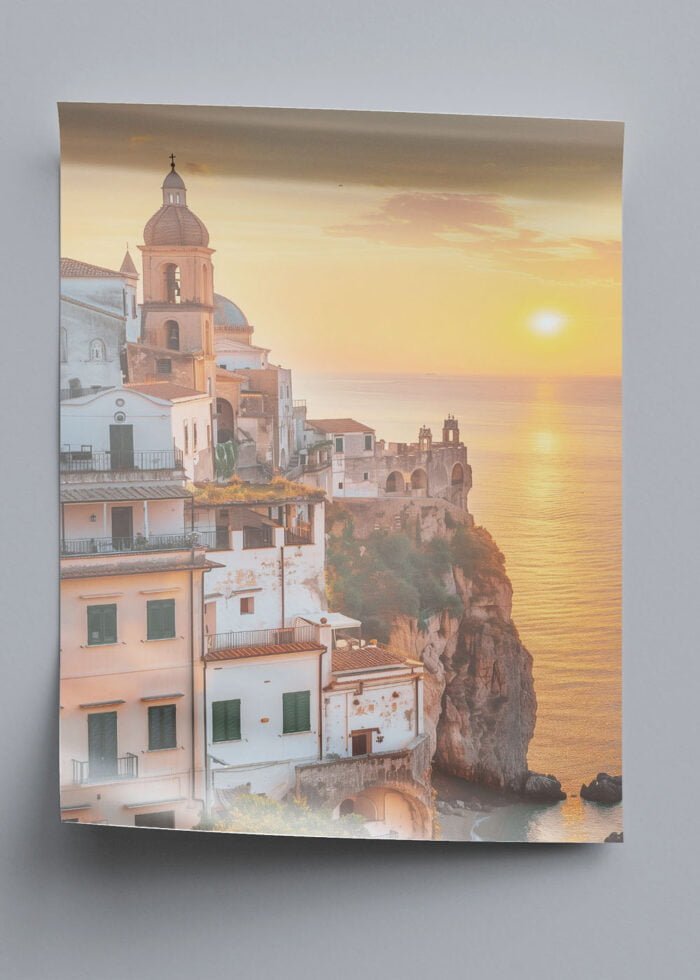 italienischer sonnenuntergang poster