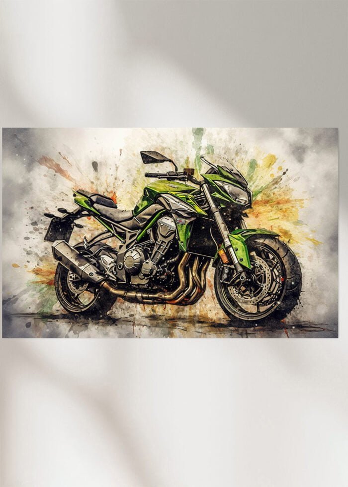 kawasaki z 900 motorrad poster