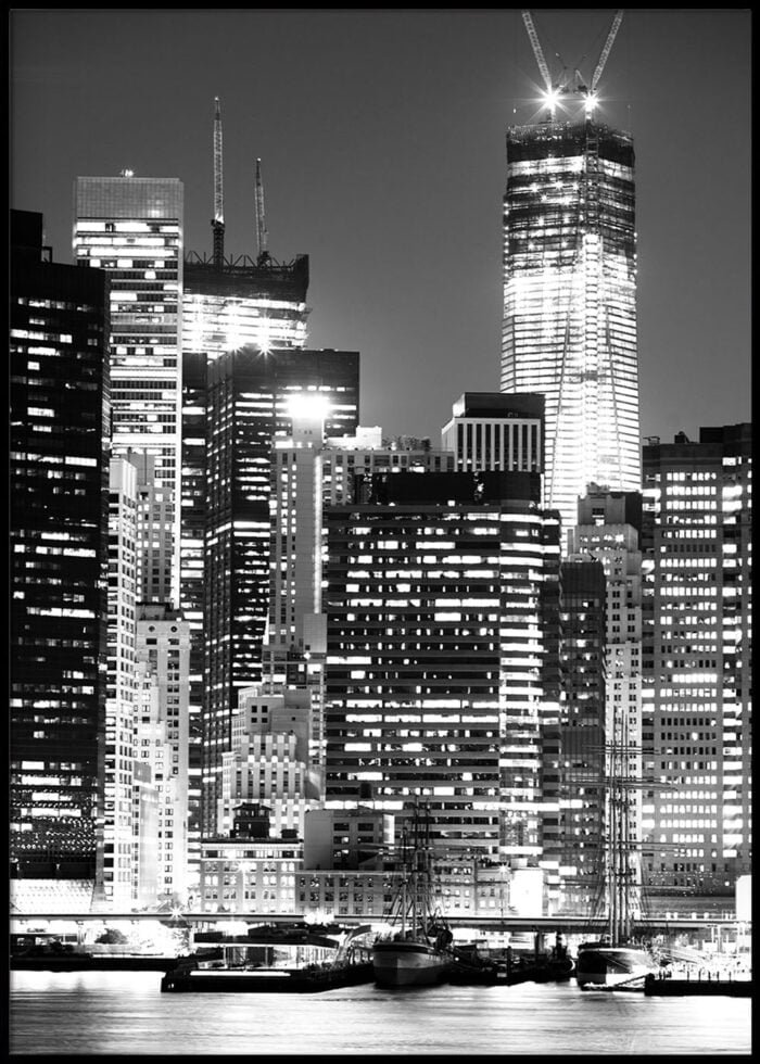 new york city schwarz weiß 2 poster