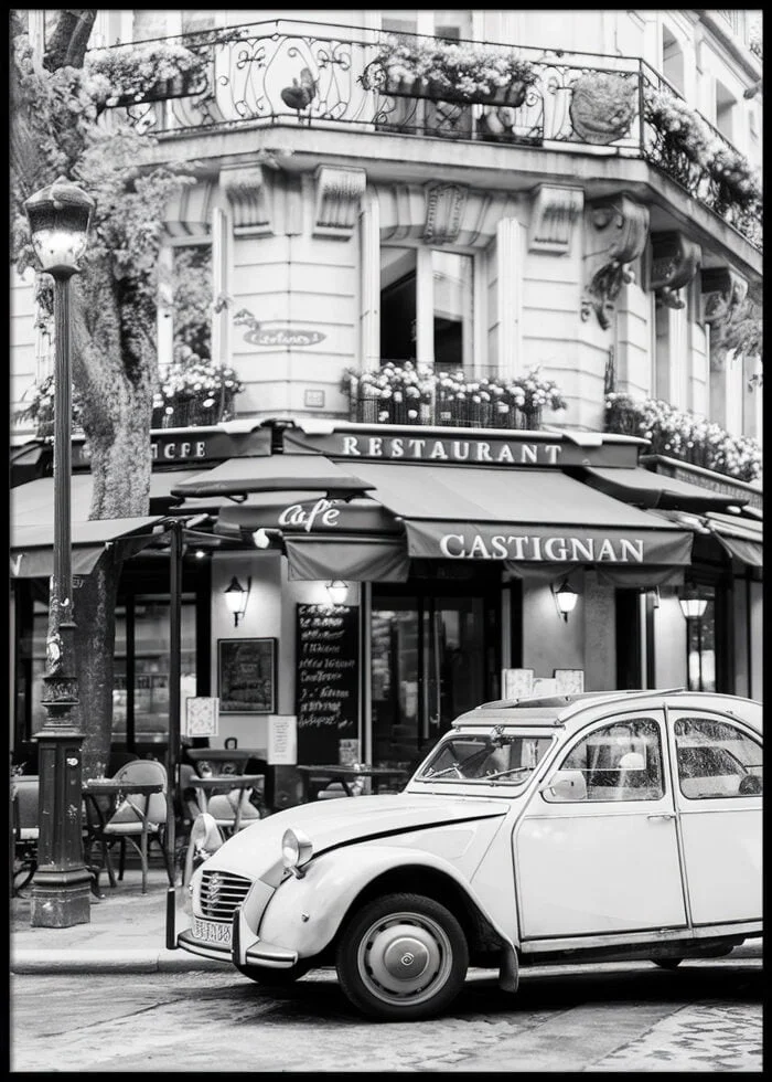 paris bistro ecke poster