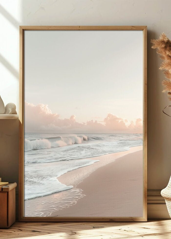 strand am morgen poster
